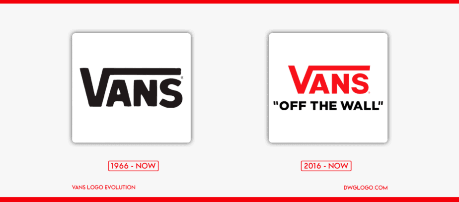 Vans Logo History Evolution Colors Code