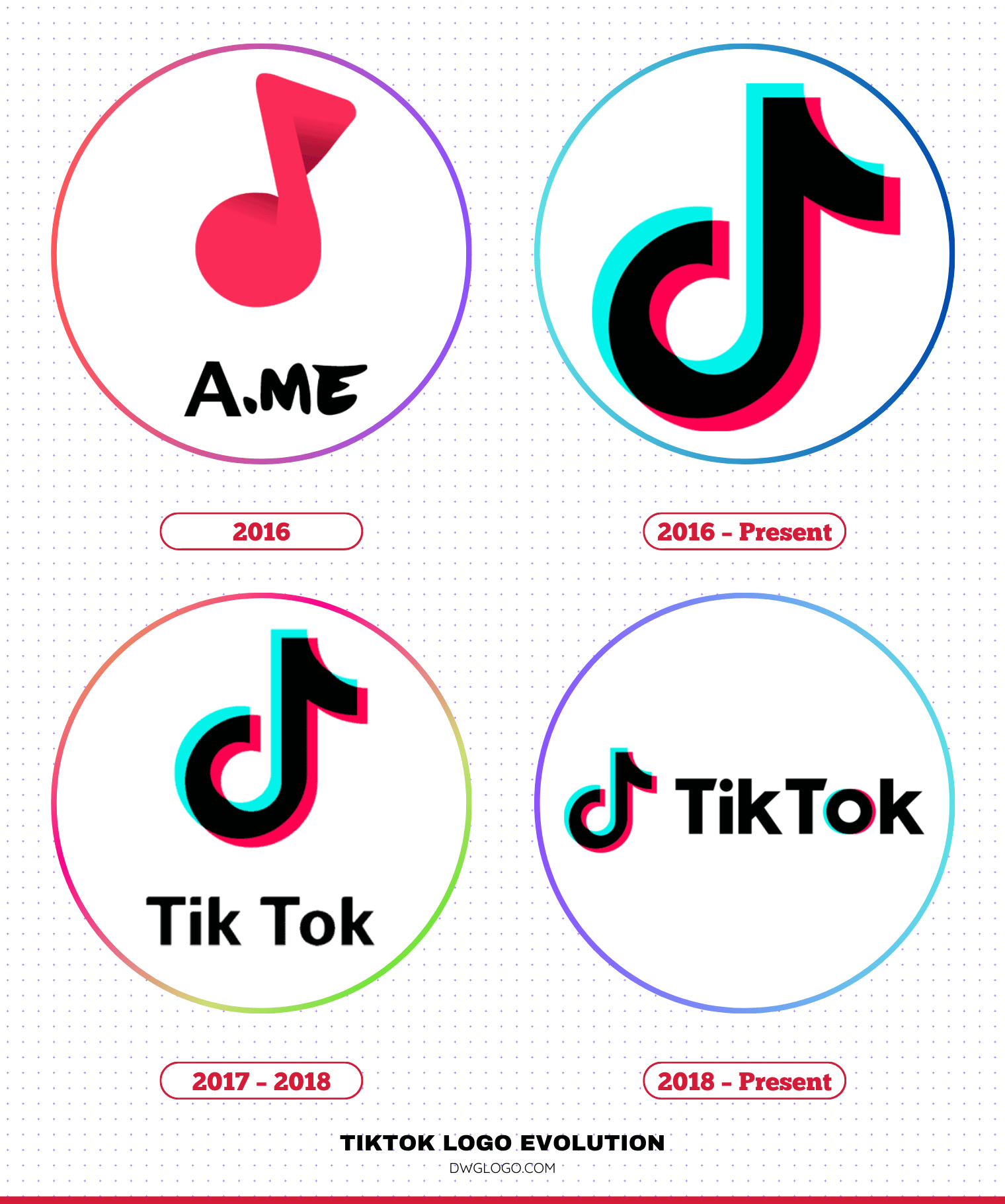 tik tok logo evolution
