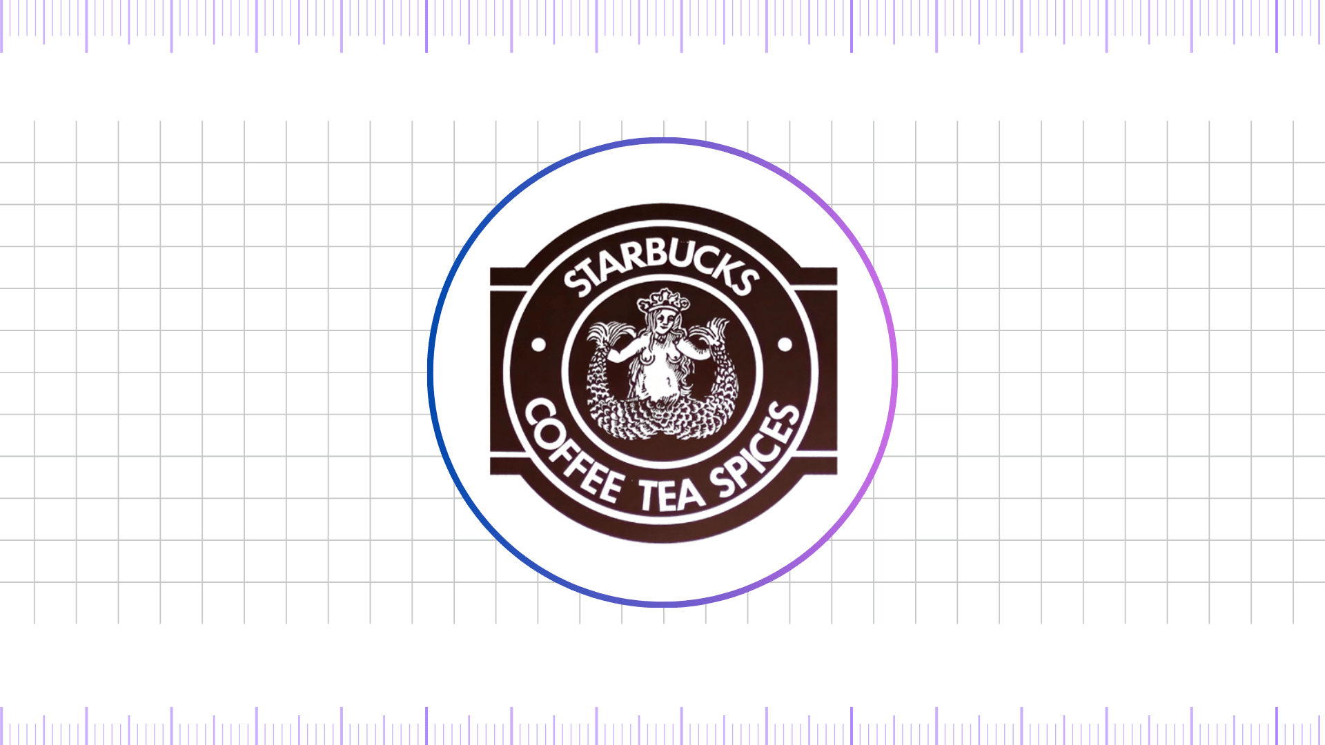 starbucks logo 1971 - 1987