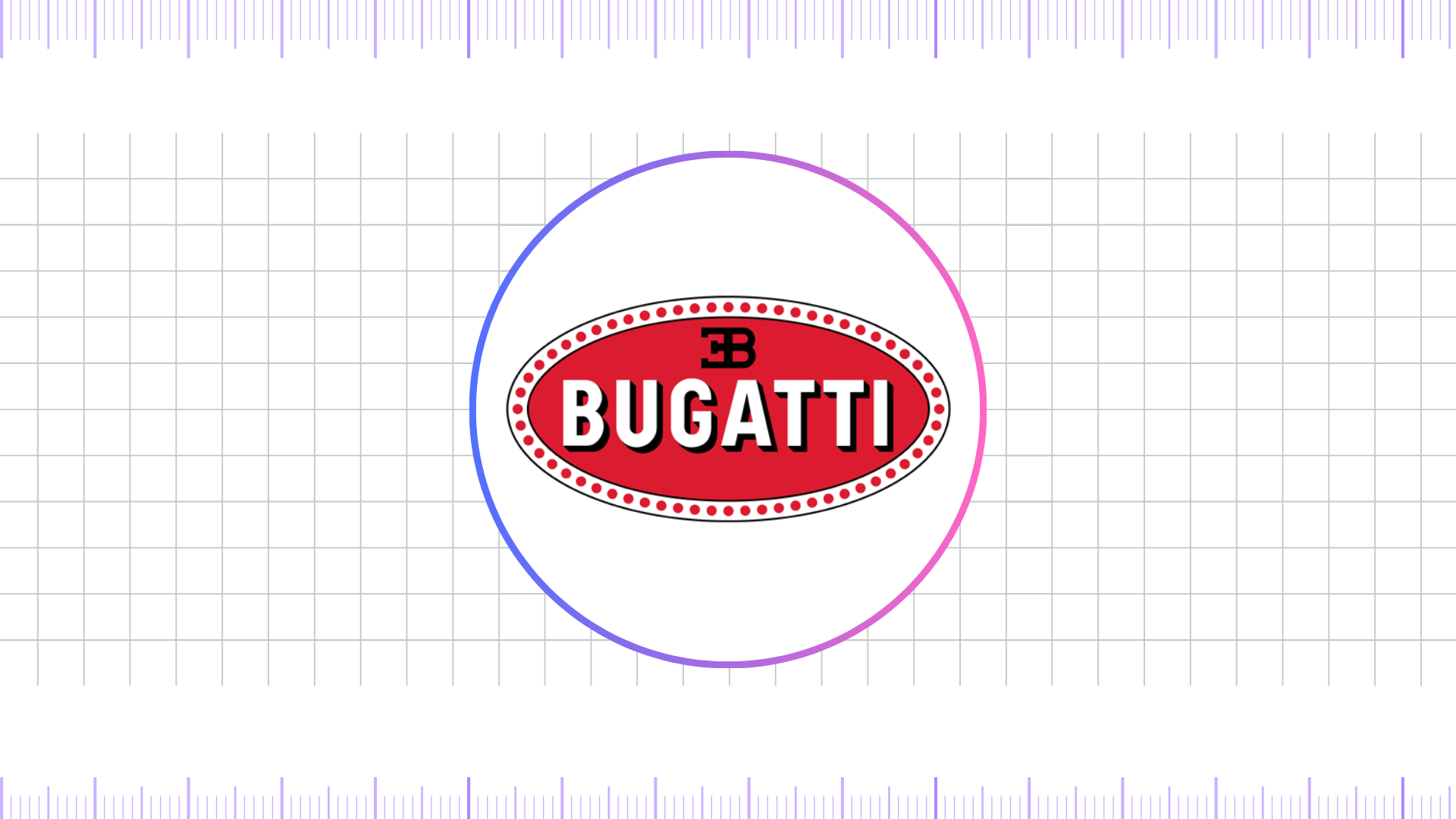 bugatti logo 1963 - 2007