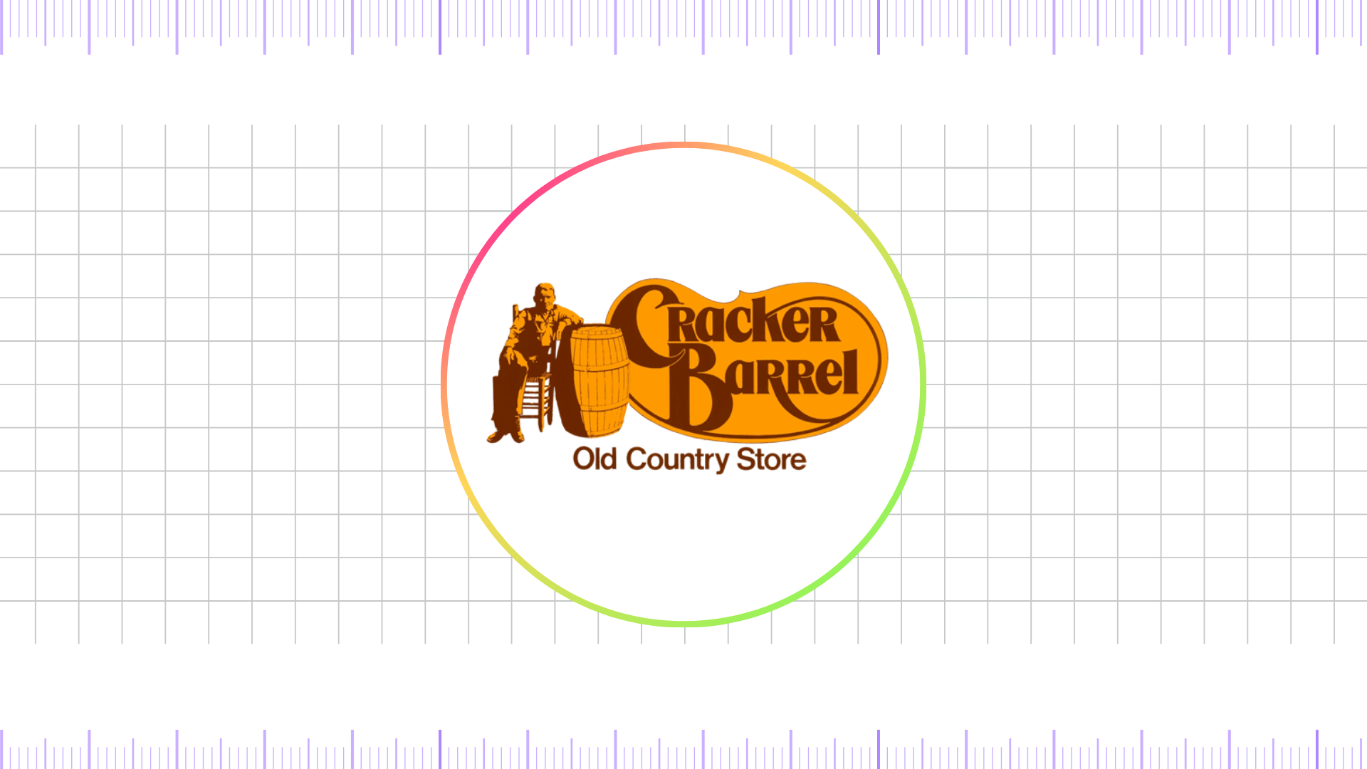 cracker barrel logo 1977–2006