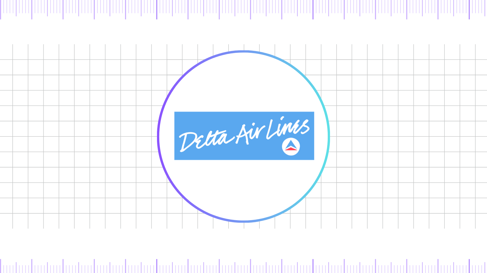 delta air lines logo 1985 - 1987