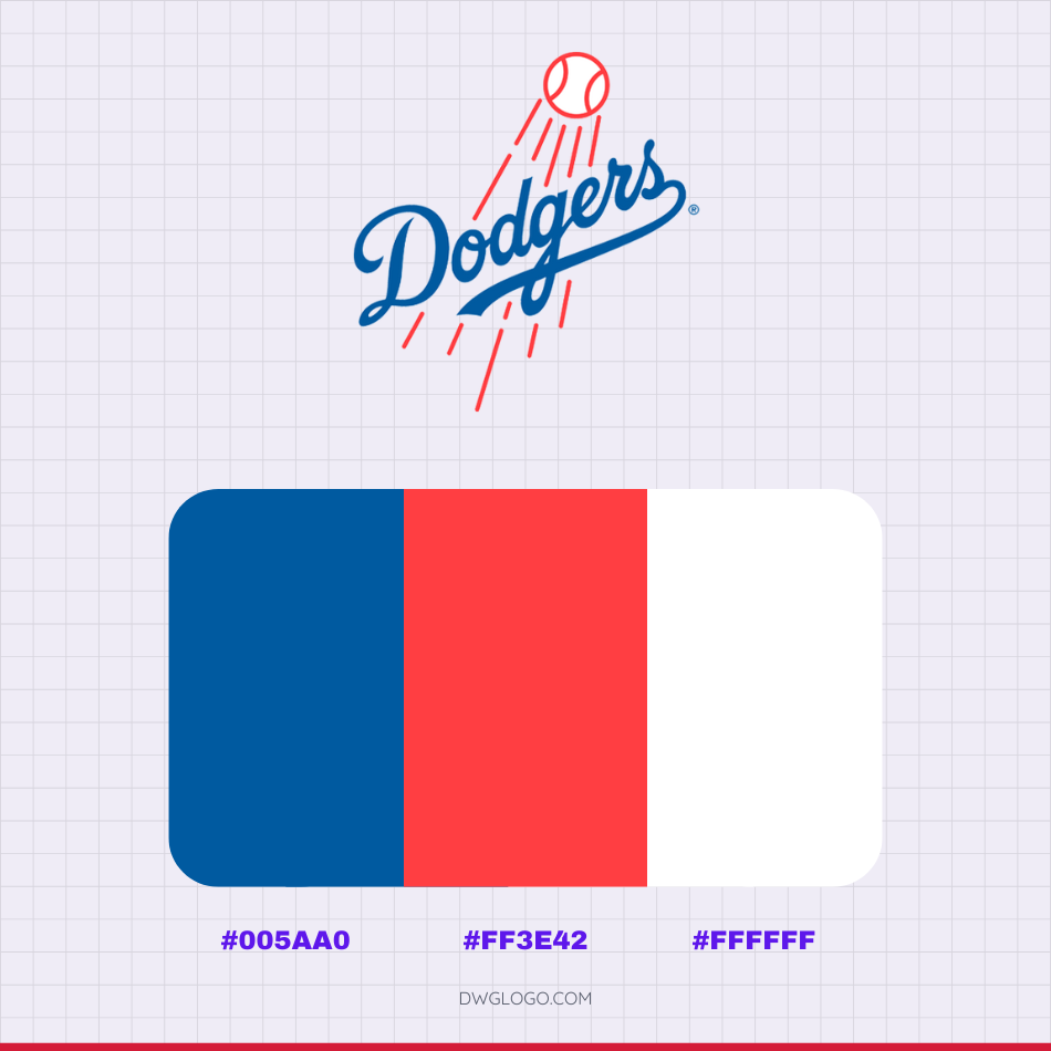 los angeles dodgers color codes hex