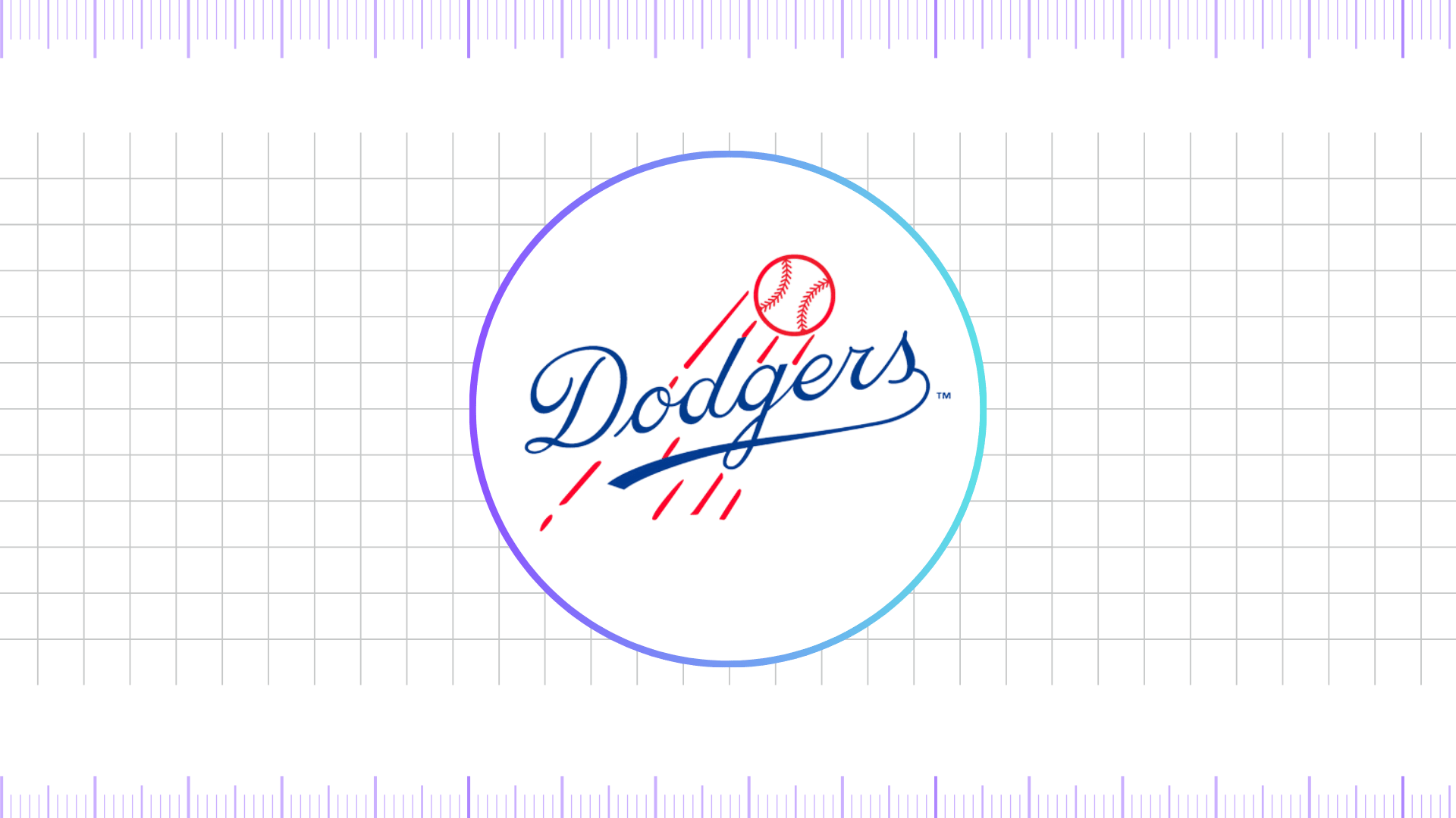los angeles dodgers logo 1945 - 1957