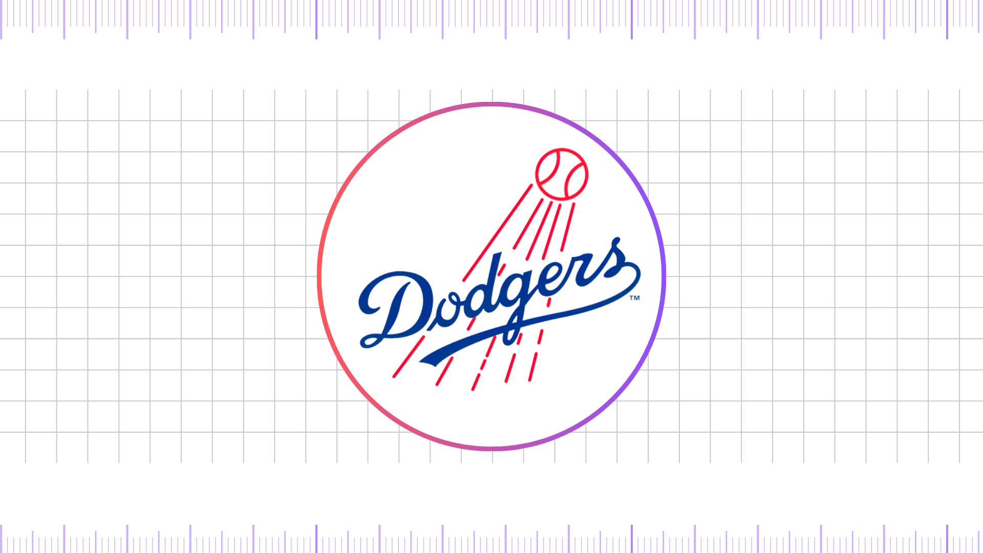 los angeles dodgers logo 1958 - 1967