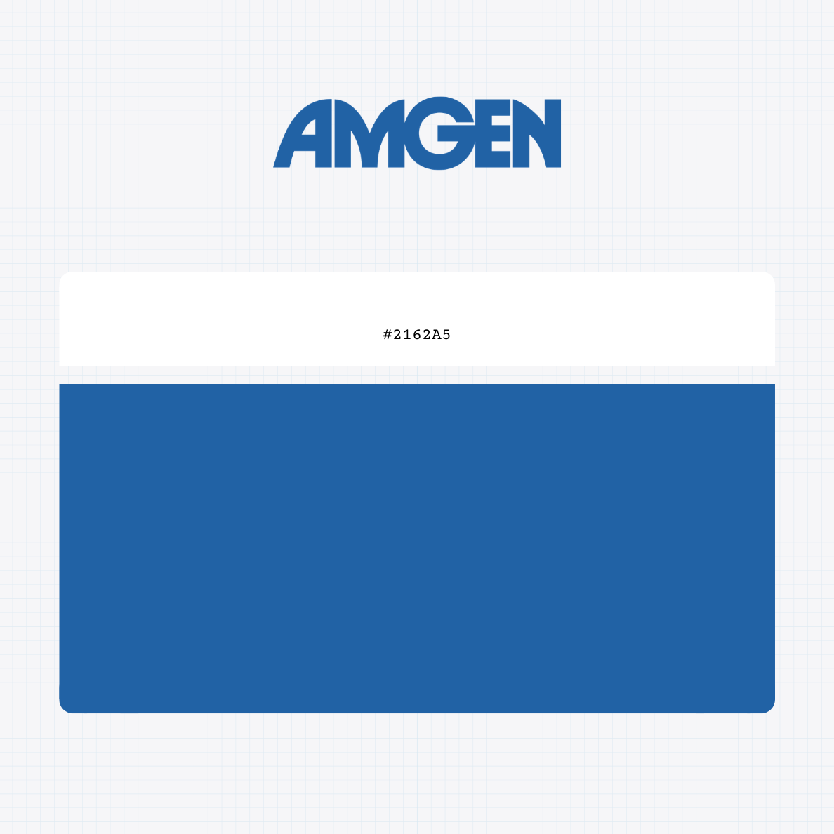 Amgen Inc logo with HEX color values Inc logo with HEX color values