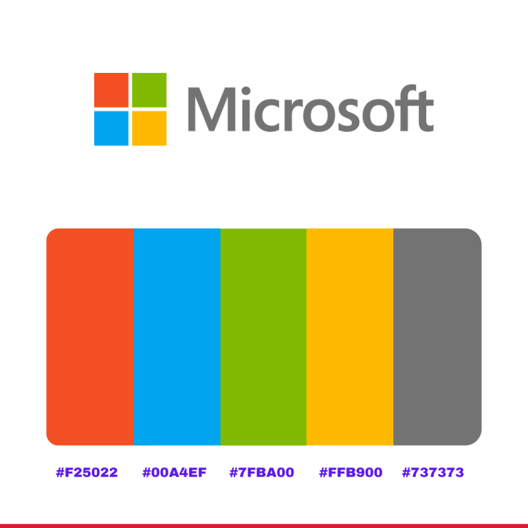 microsoft logo color codes