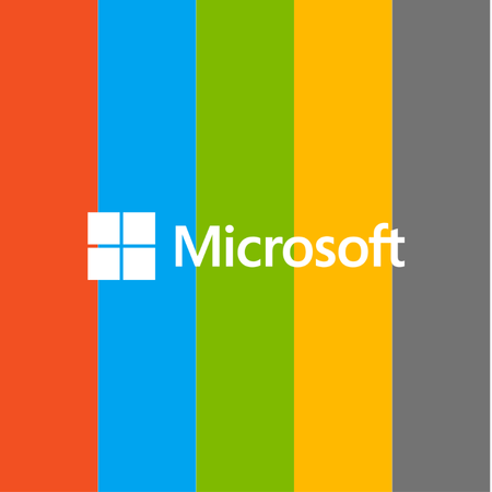 microsoft logo color palette thumbnail