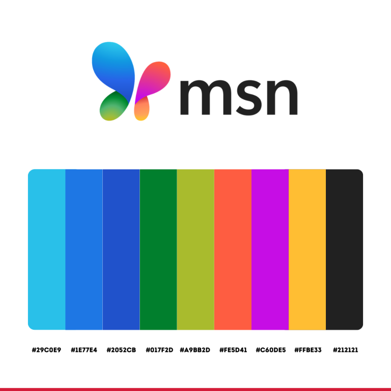 msn logo color codes