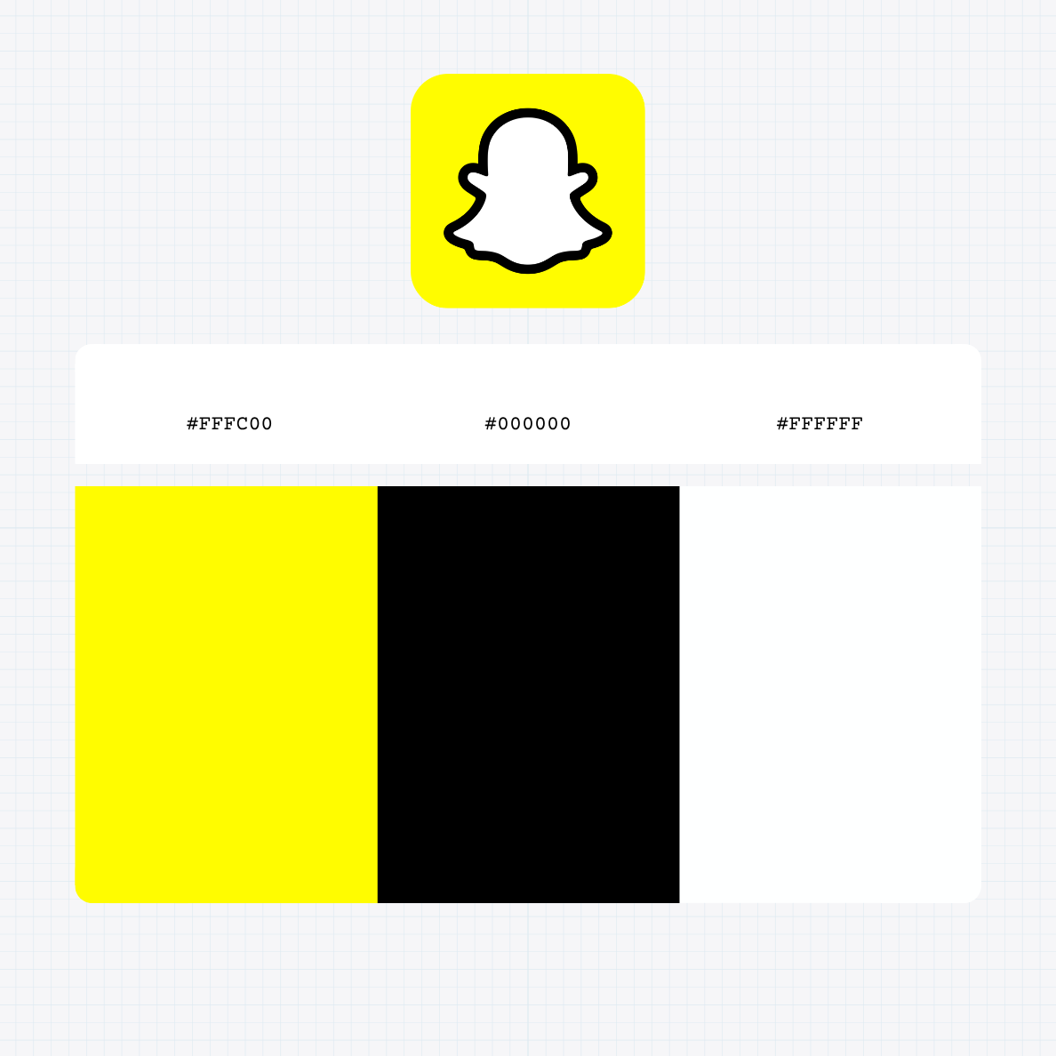 snapchat logo color codes