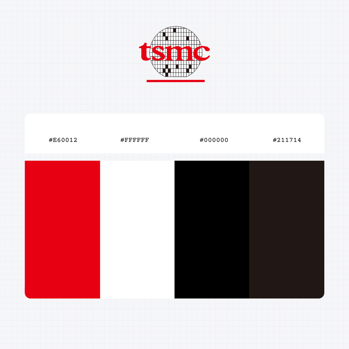 the tsmc logo color codes