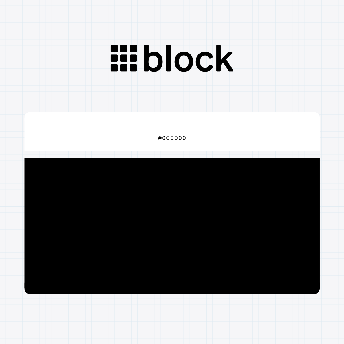 Block Inc logo with HEX color values