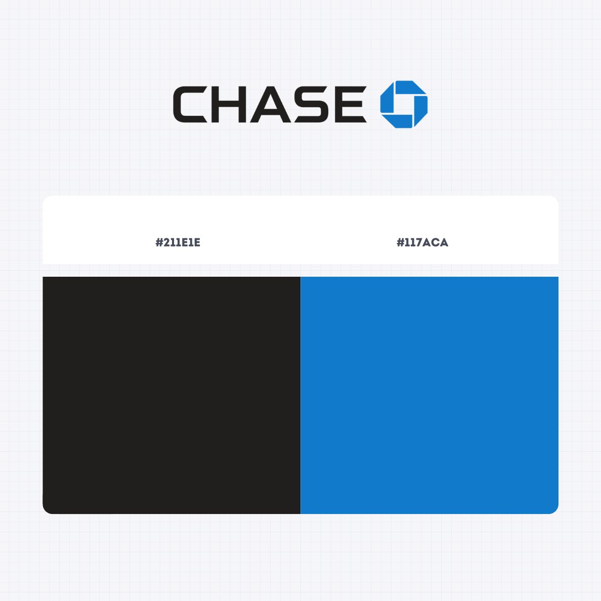 chase bank logo color codes
