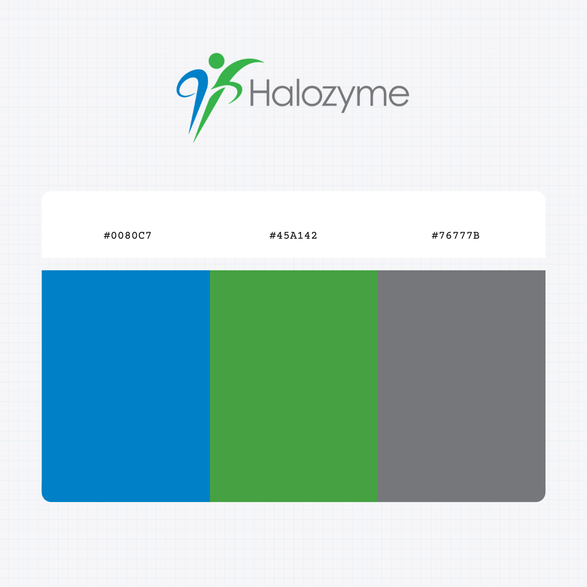 Halozyme Therapeutics Inc logo with HEX color values