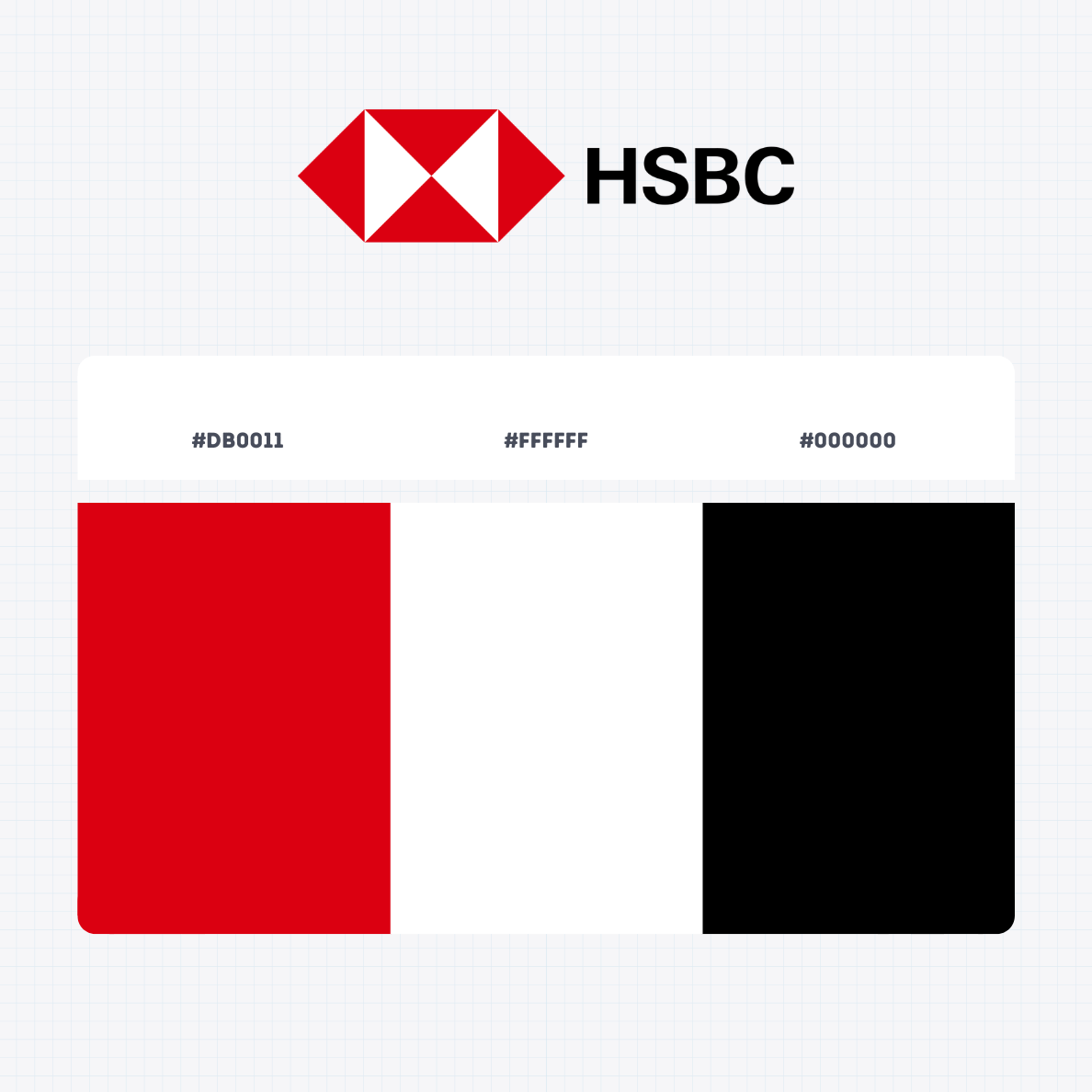 HSBC Holdings plc logo color codes