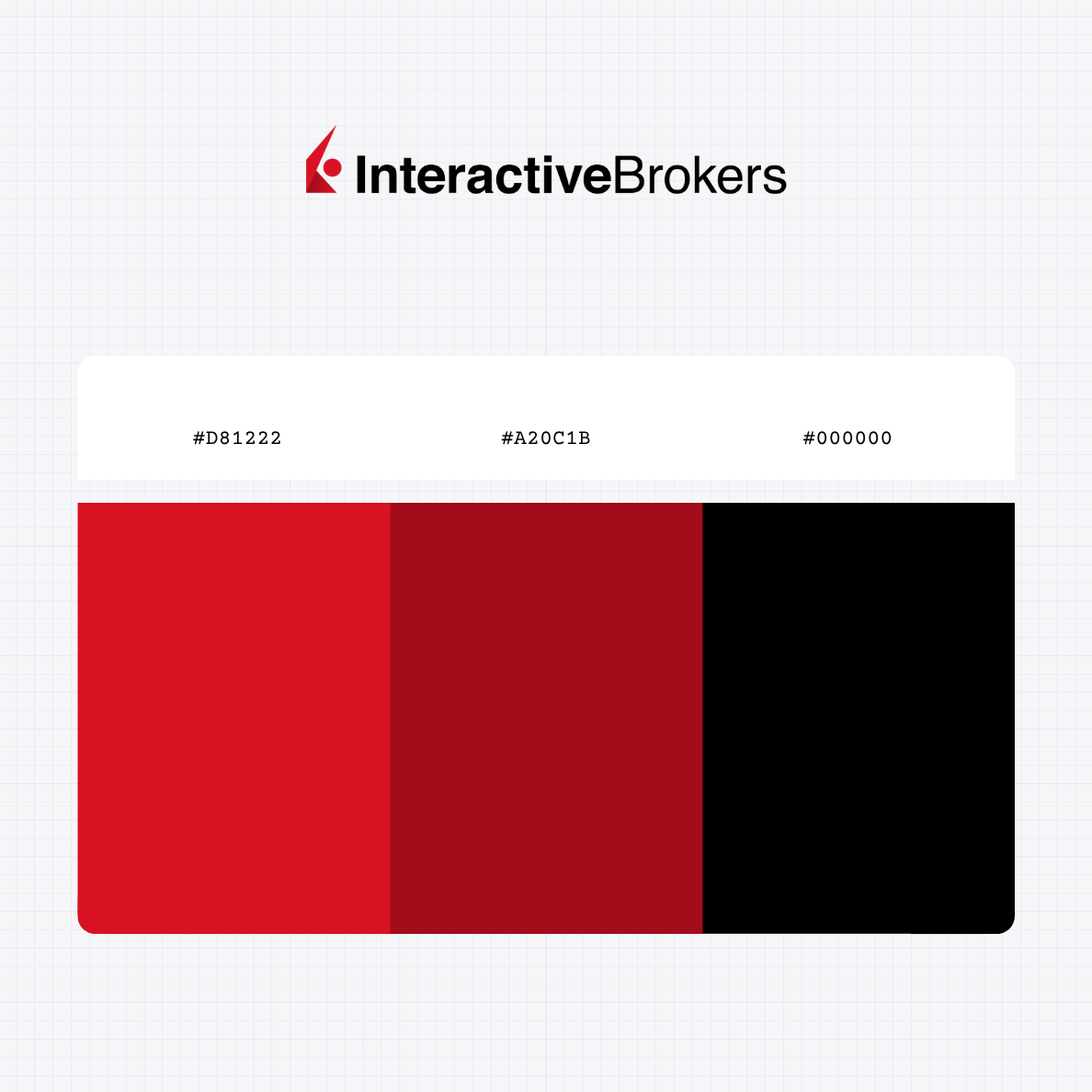 Interactive Brokers Group Inc logo with HEX color values