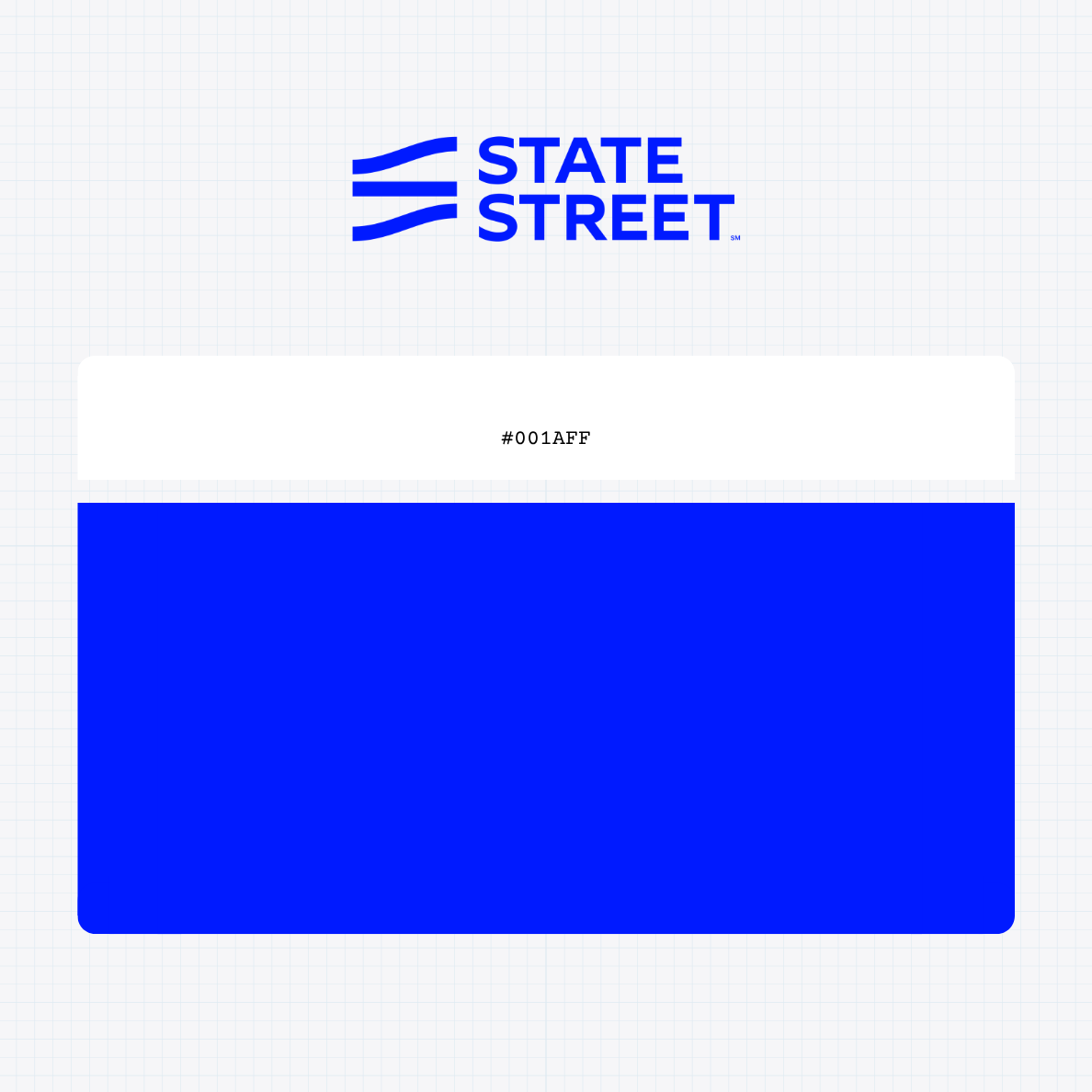 State Street Corporation logo with HEX color values