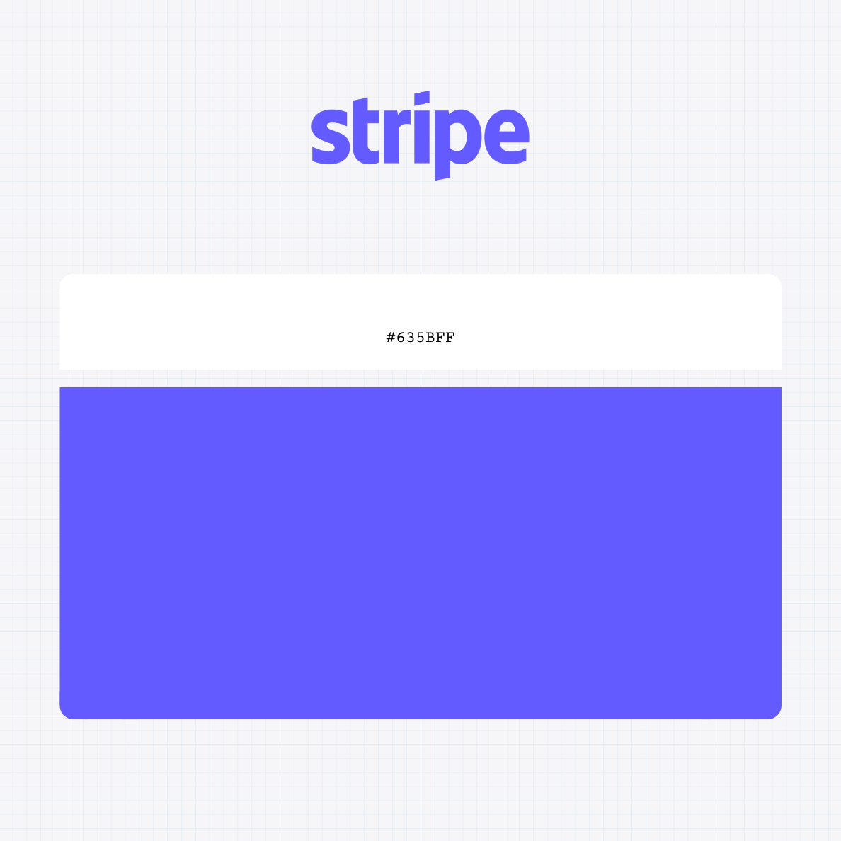 Stripe Inc logo with HEX color values