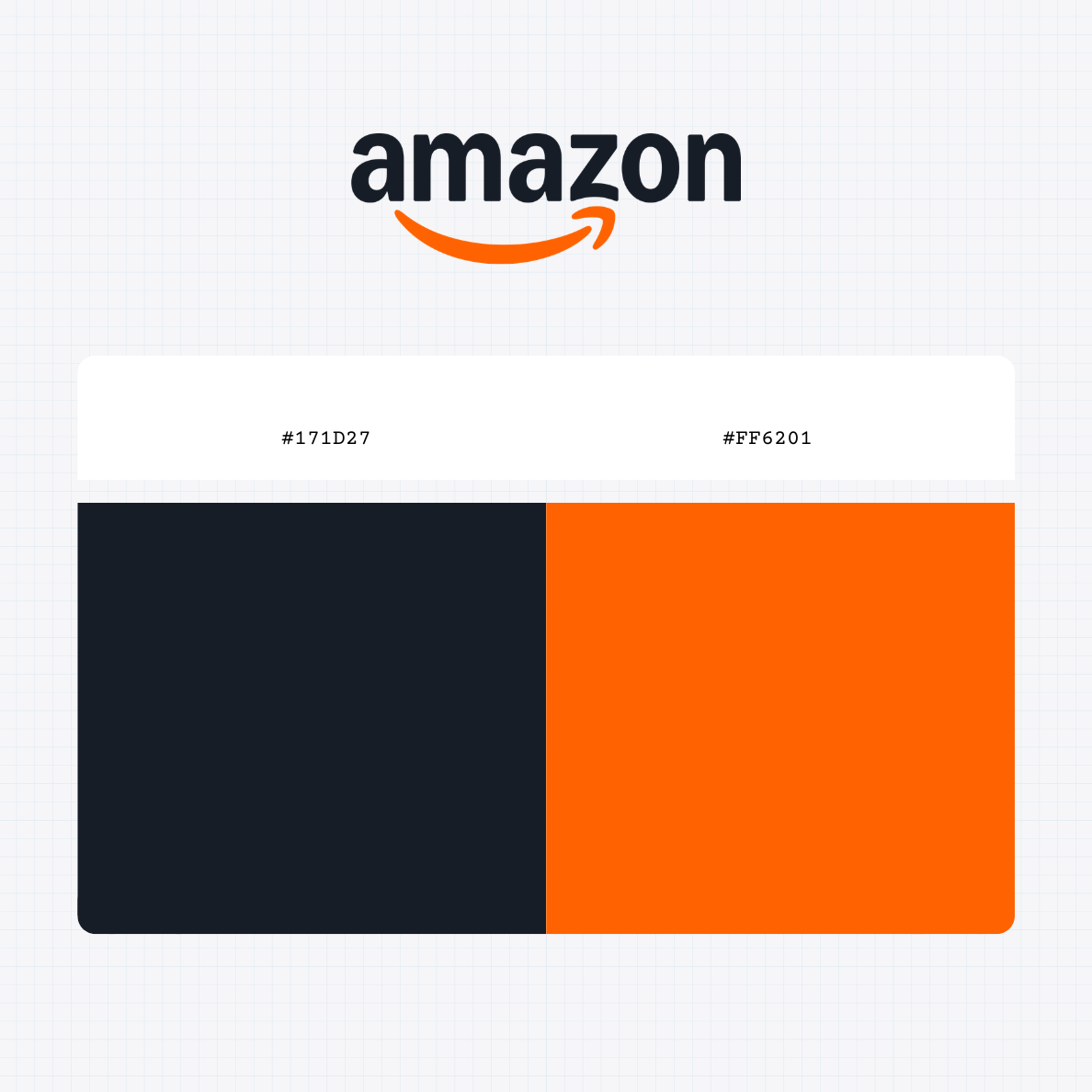 the amazon logo color codes