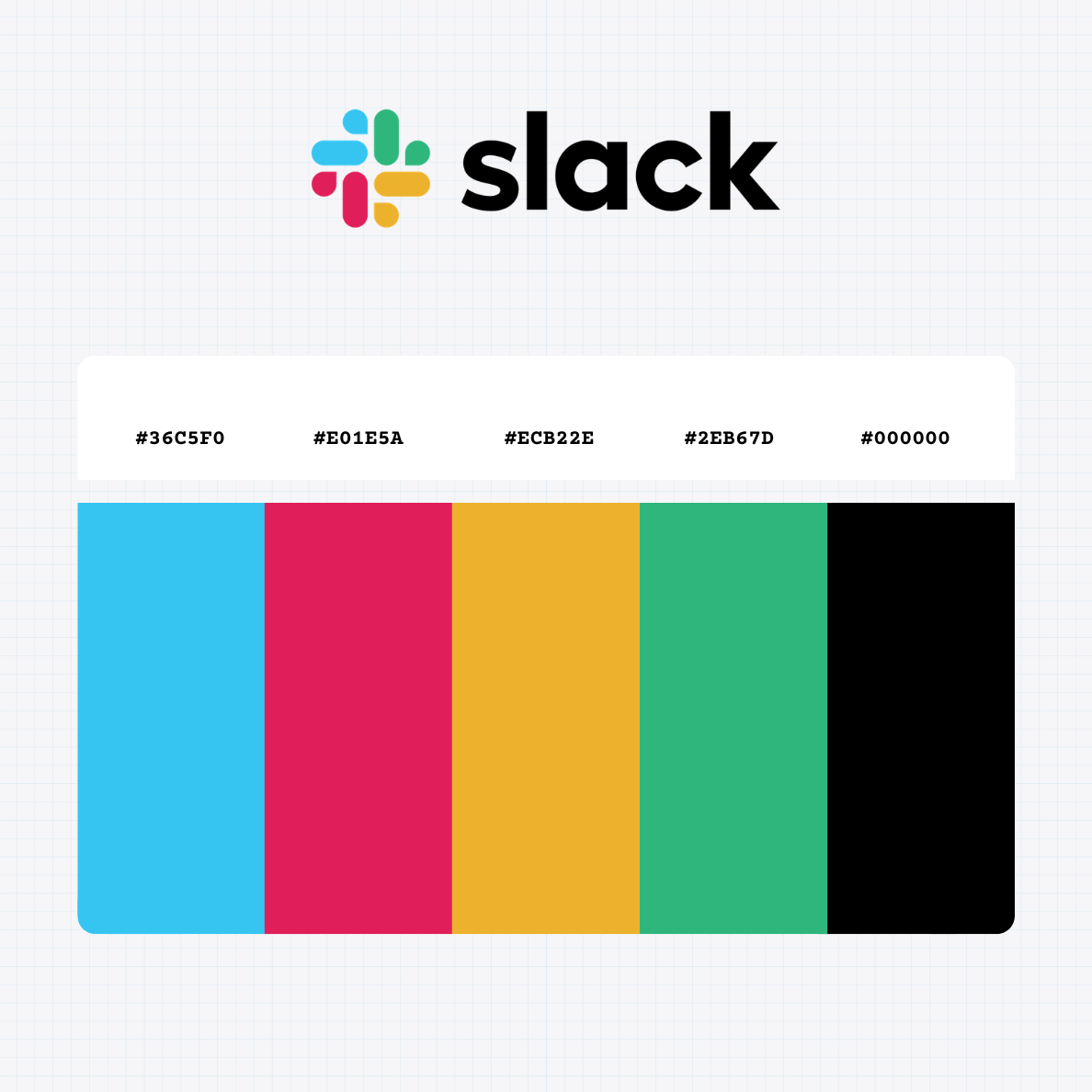 the slack logo color codes