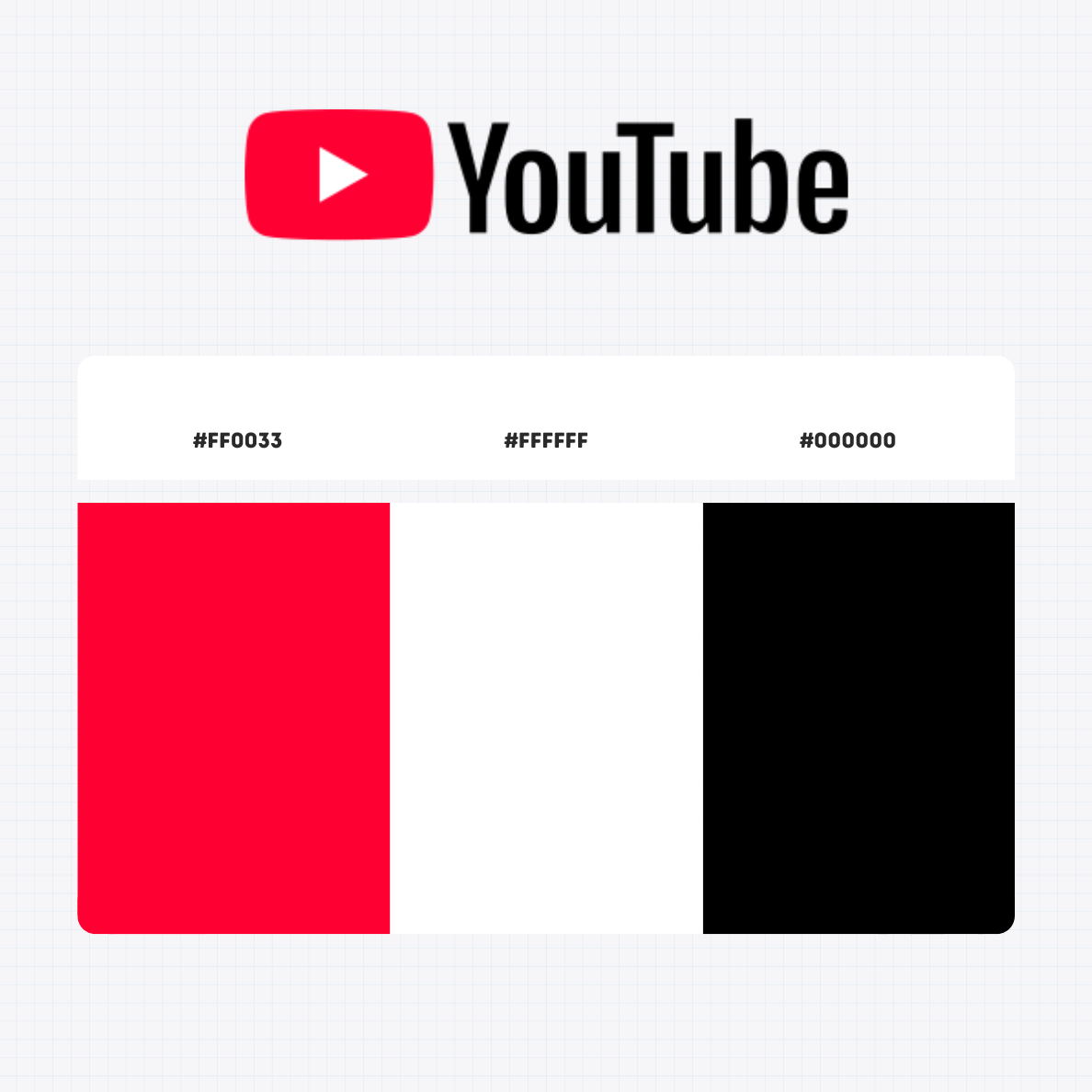 youtube logo color codes