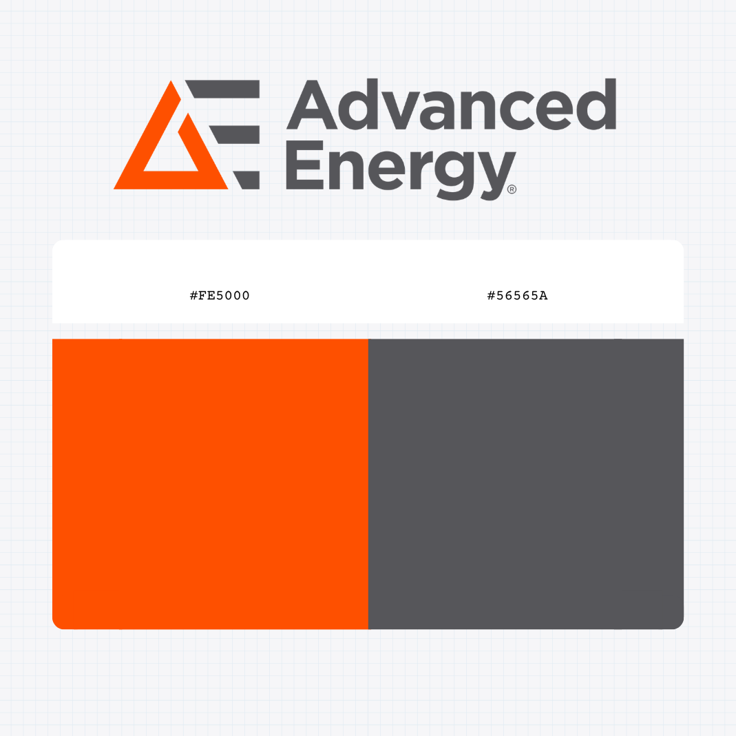 advanced energy logo color codes