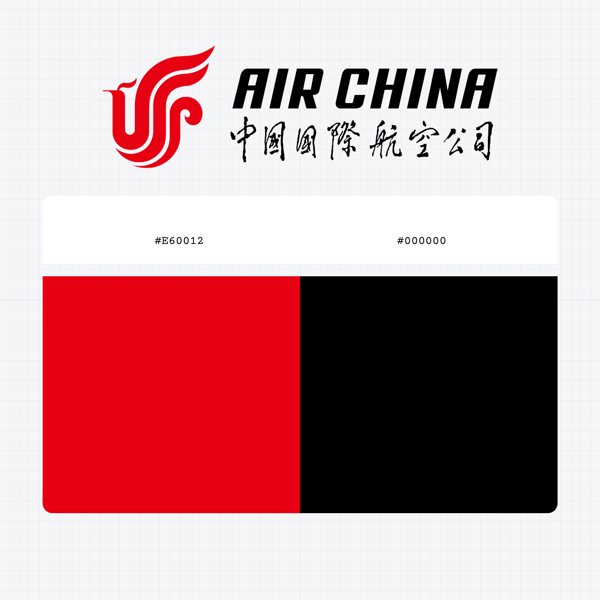 air china logo color codes