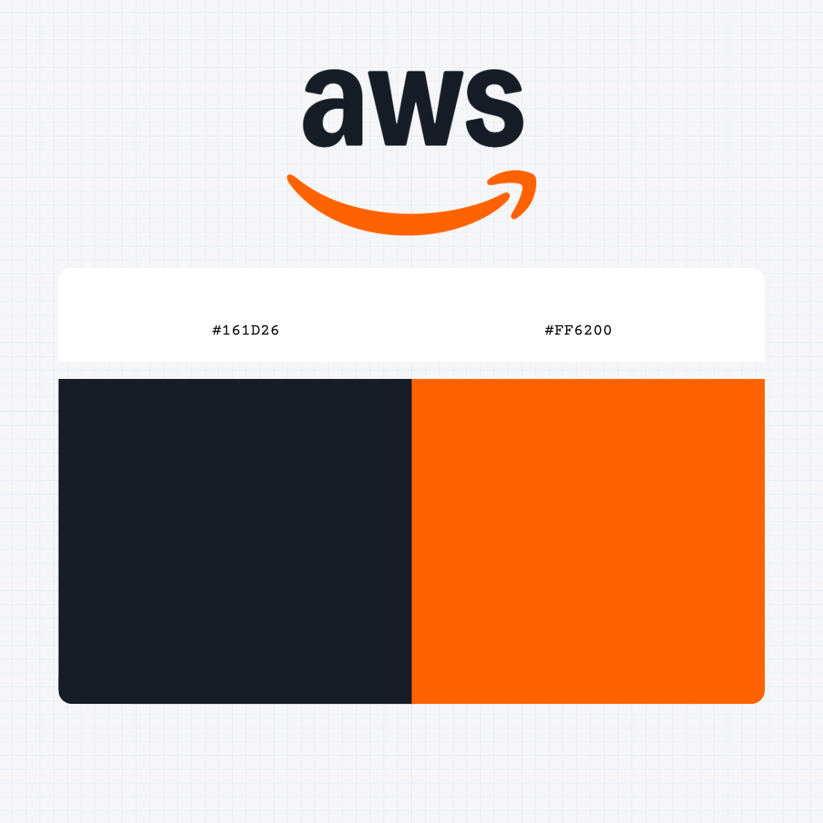 amazon web services logo color codes