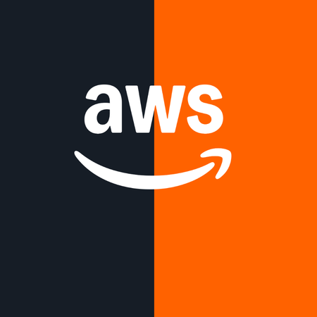 amazon web services logo color palette thumbnail