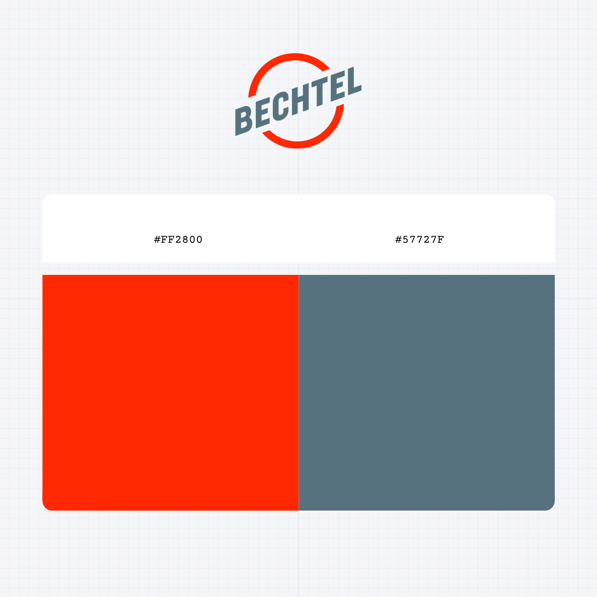 bechtel logo color codes
