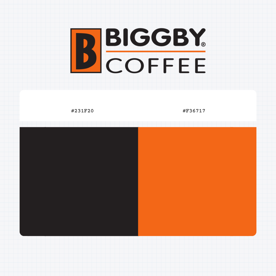biggby coffee logo color codes
