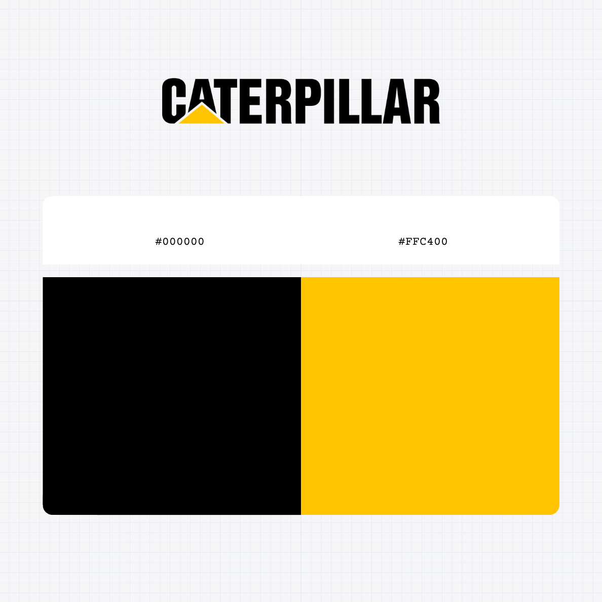 caterpillar logo color codes