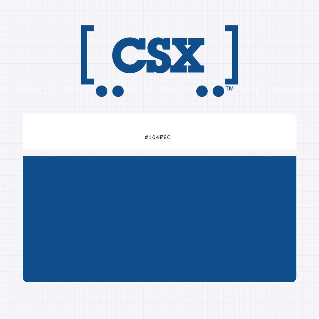 csx corporation logo color codes
