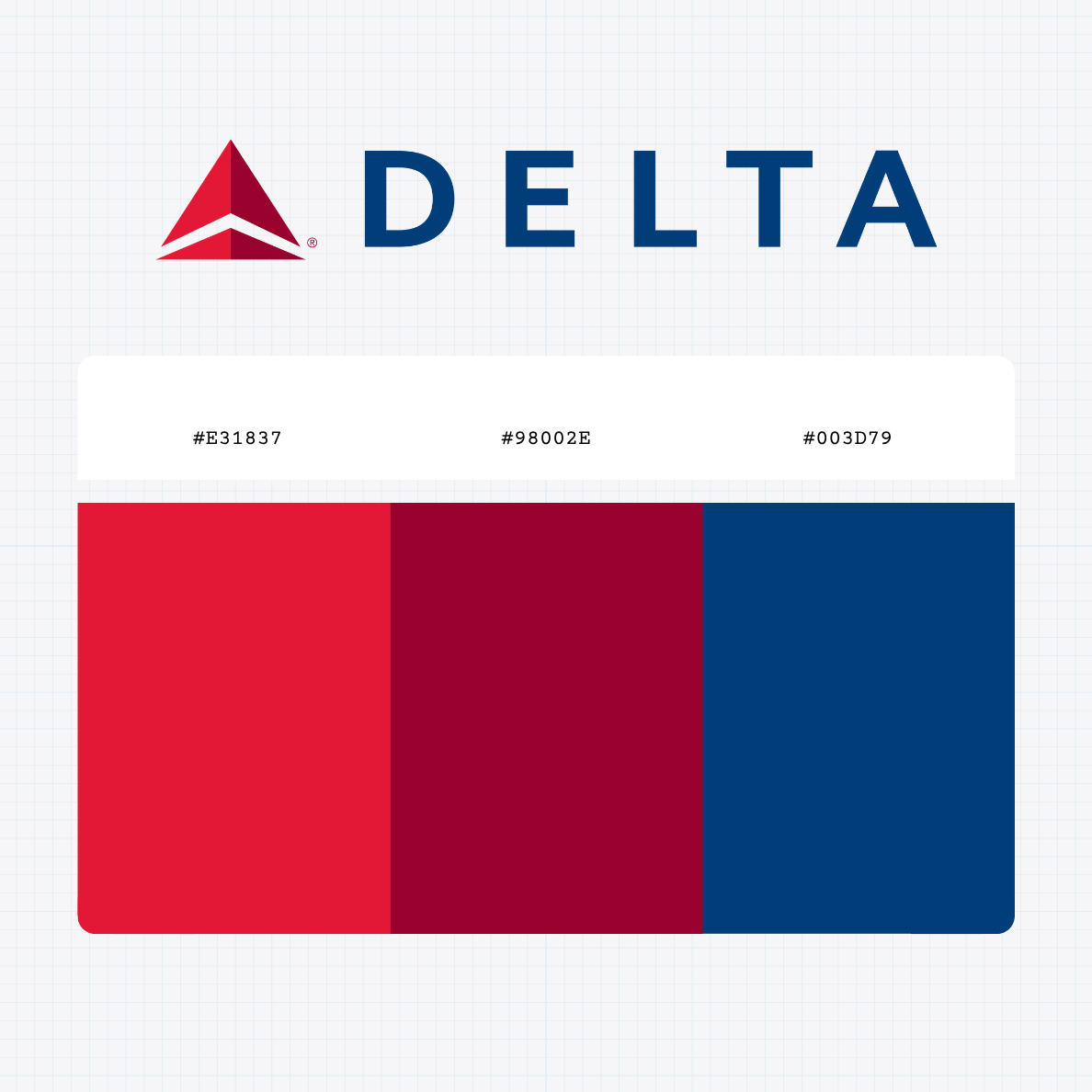 detla airlines logo color codes