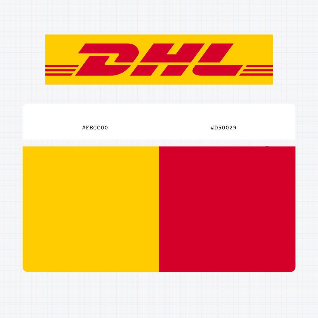dhl logo color codes