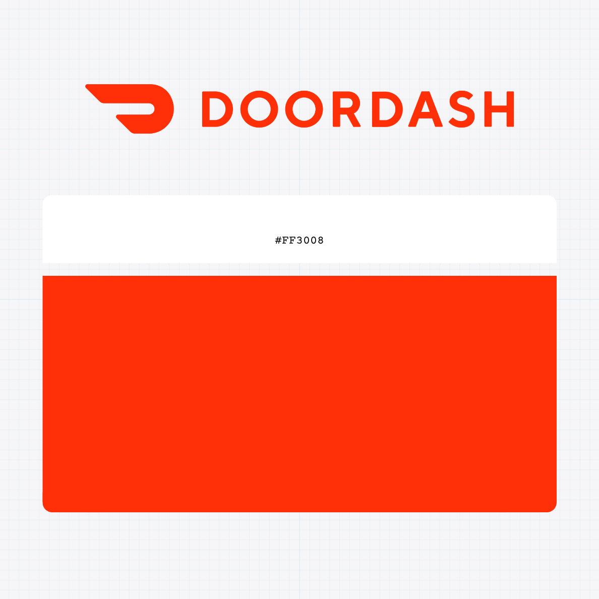 doordash logo color codes