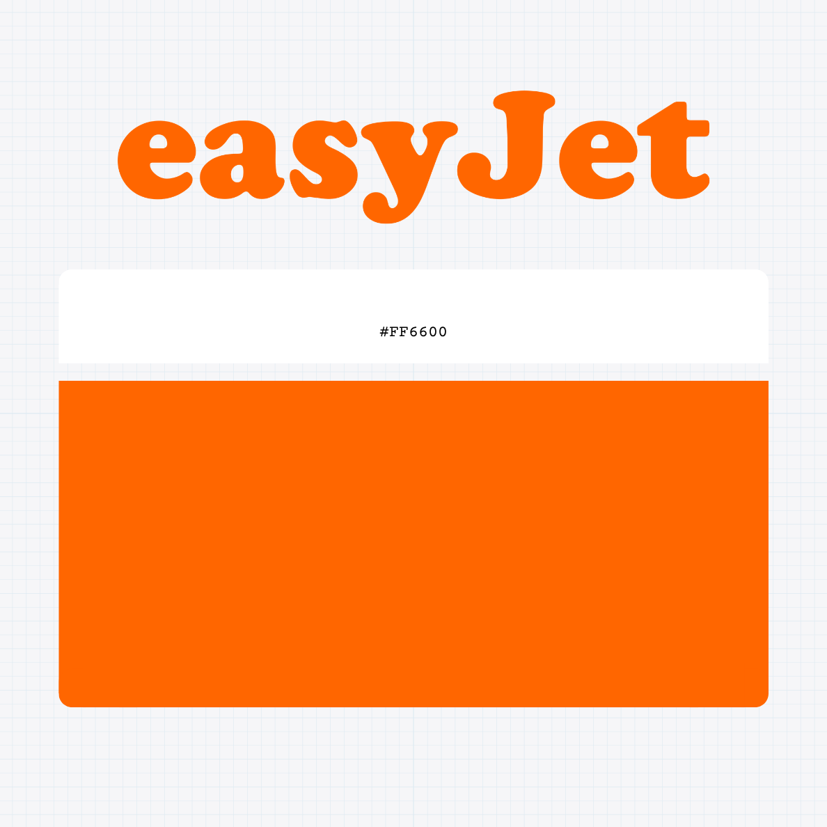 easyjet logo color codes