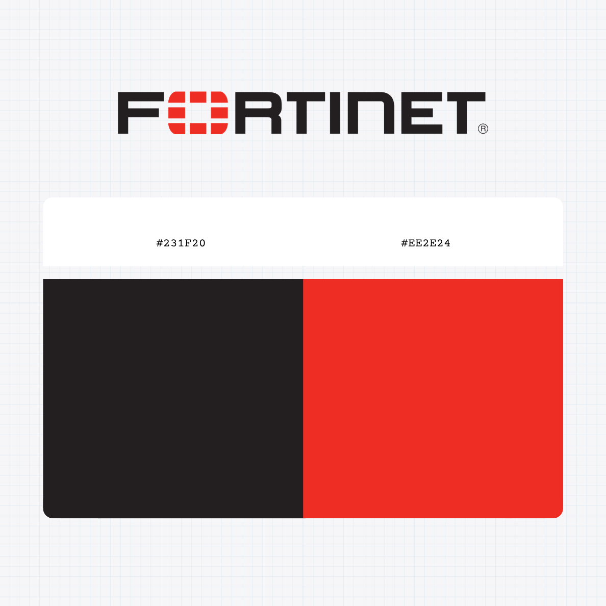 fortinet logo color codes