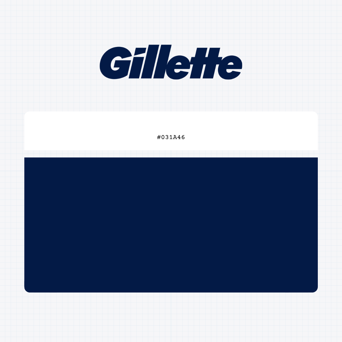 gillette logo color codes