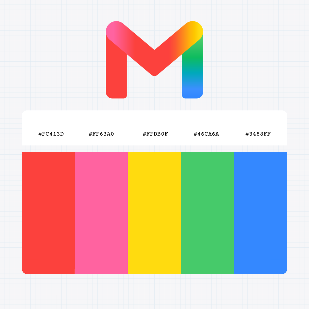 gmail logo color codes