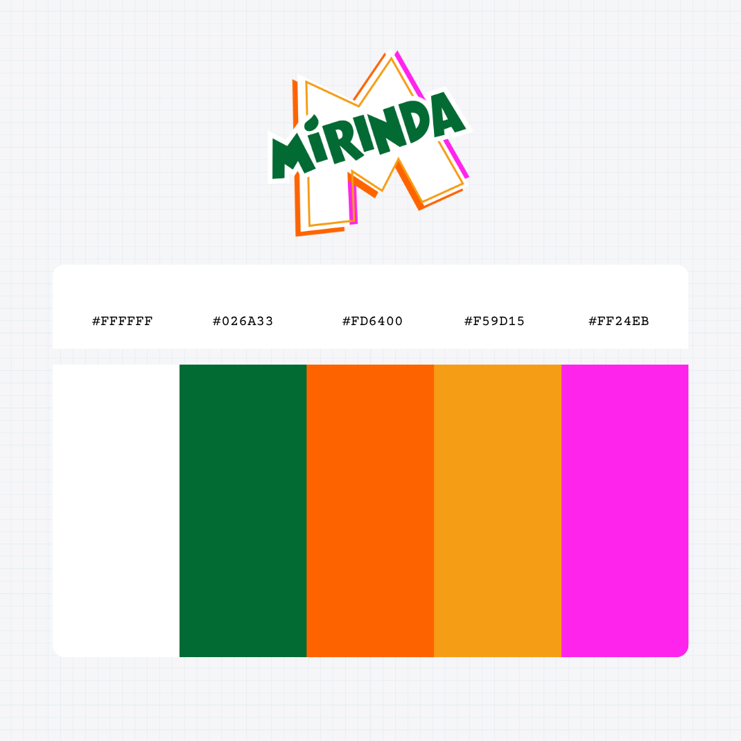 mirinda logo color codes