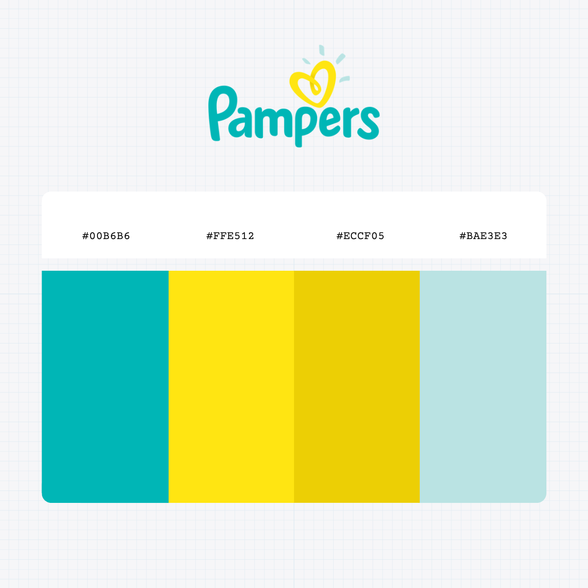 pampers logo color codes