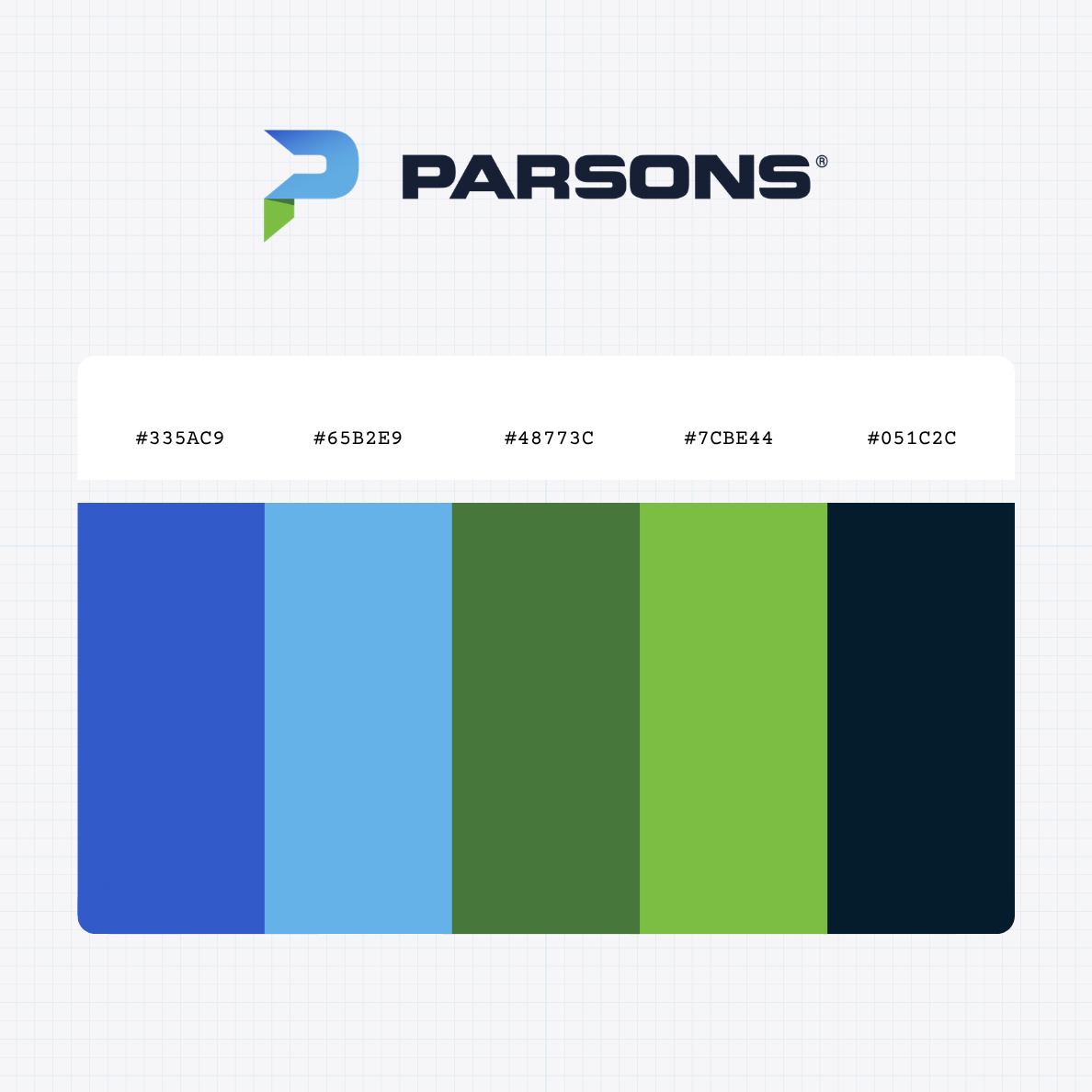 parsons logo color codes