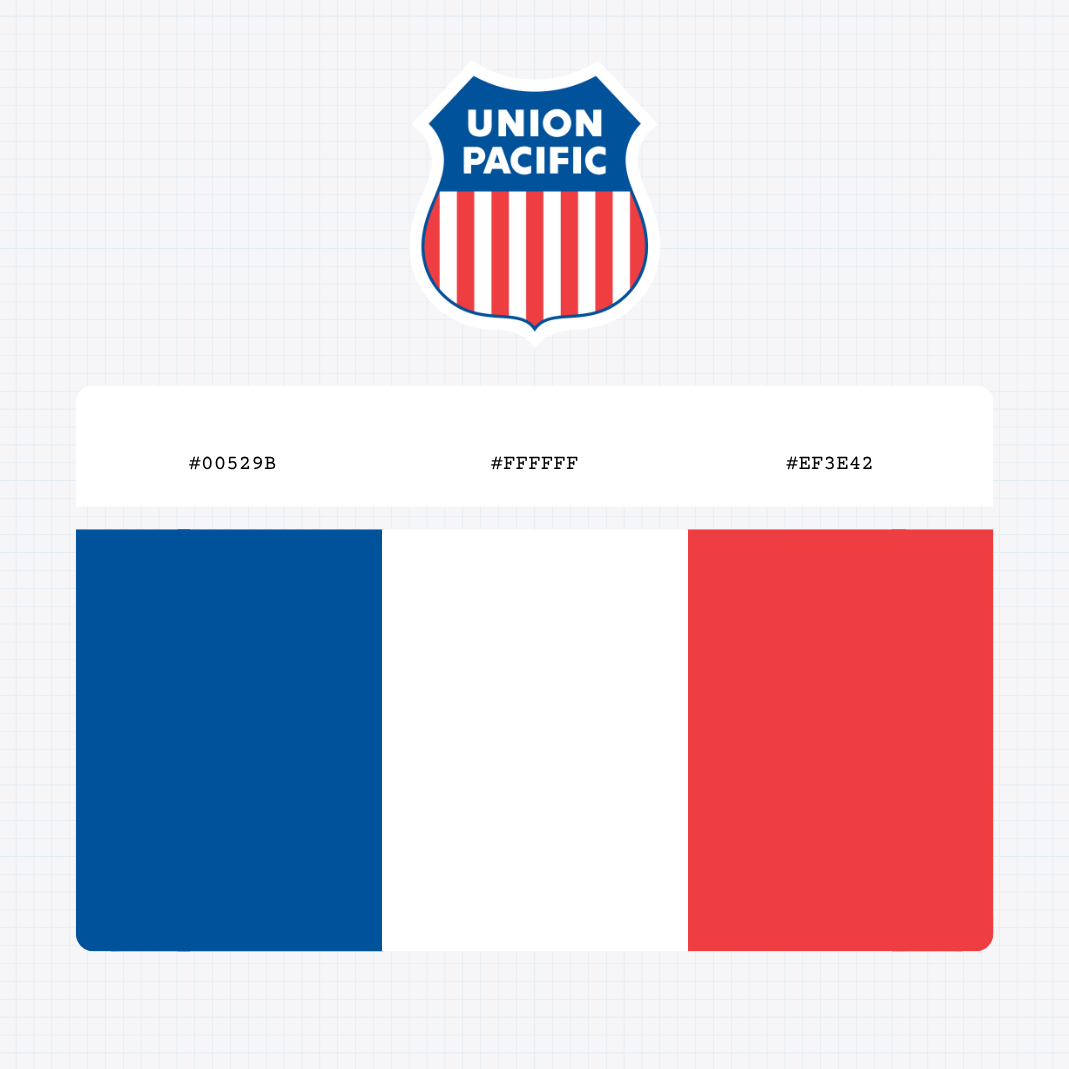 union pacific corporation logo color codes