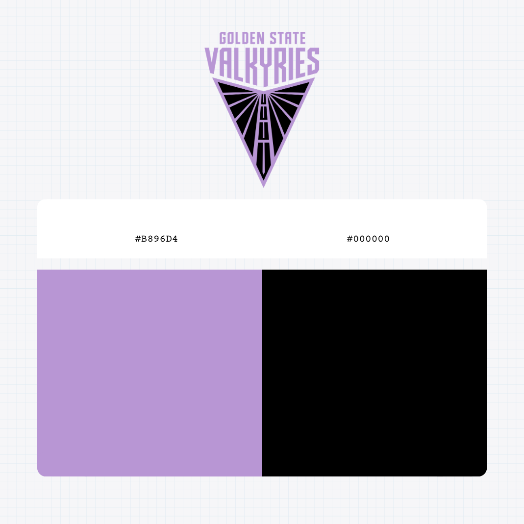 golden state valkyries logo color codes