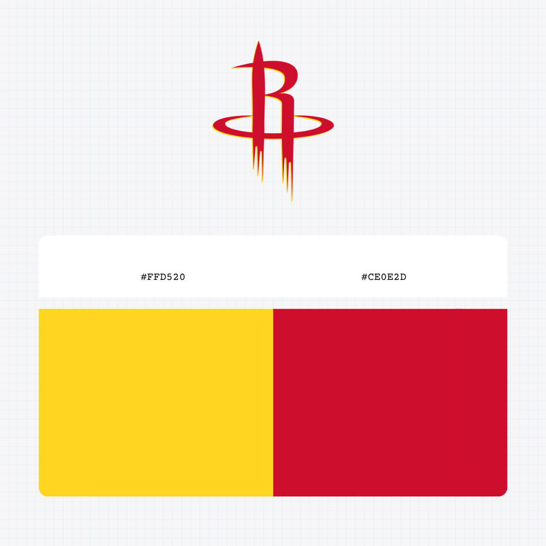 houston rockets logo color codes