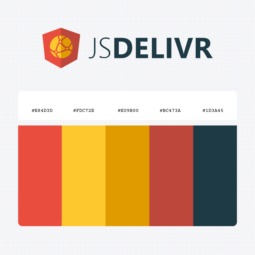 jsDelivr logo color codes