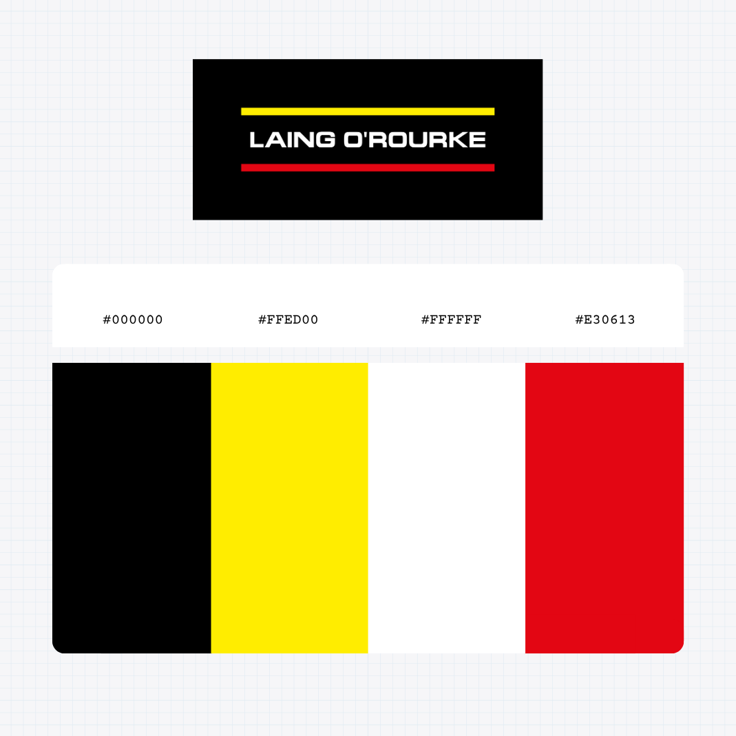 laing-orourke logo color codes