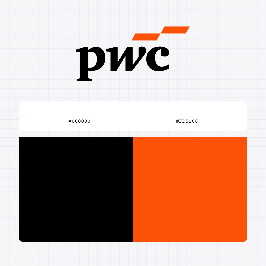 pwc logo color codes