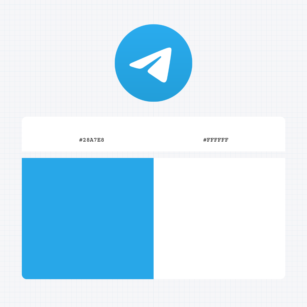telegram logo color codes